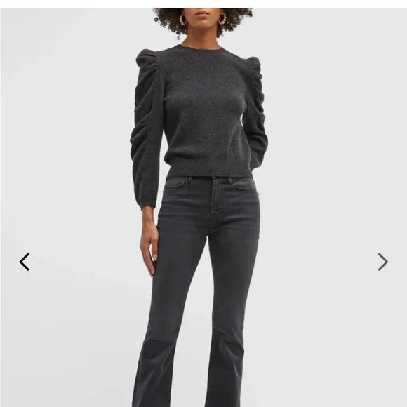 FRAME
Shirred-Sleeve Cashmere Sweater - Picture 3 of 9